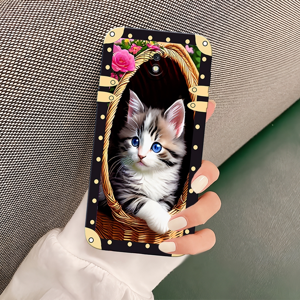 Case Compatible Samsung J5 Pro - J3 Pro - J7 Pro - J7 Plus - Motif Kucing Aesthetic - Cassing Handph