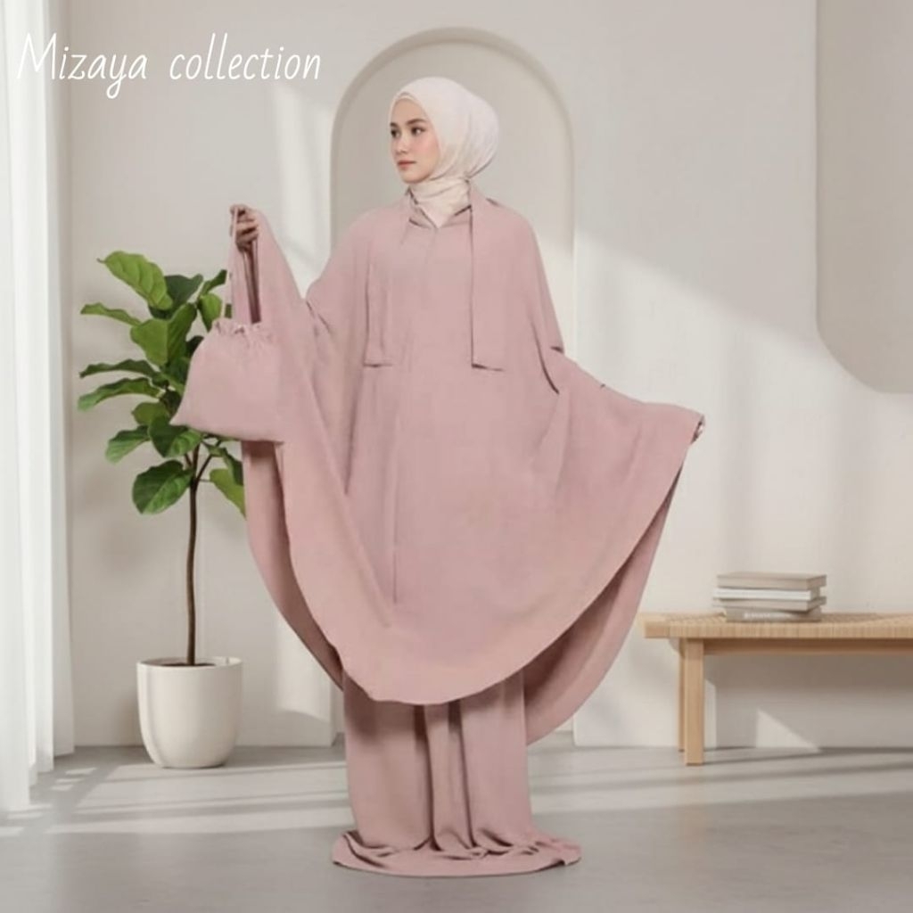 Mukena Cotton  Polos / Mukena Lesti 3in1 Mukena Dewasa Mukena Polos Mukena Jumbo Model Terbaru 2025