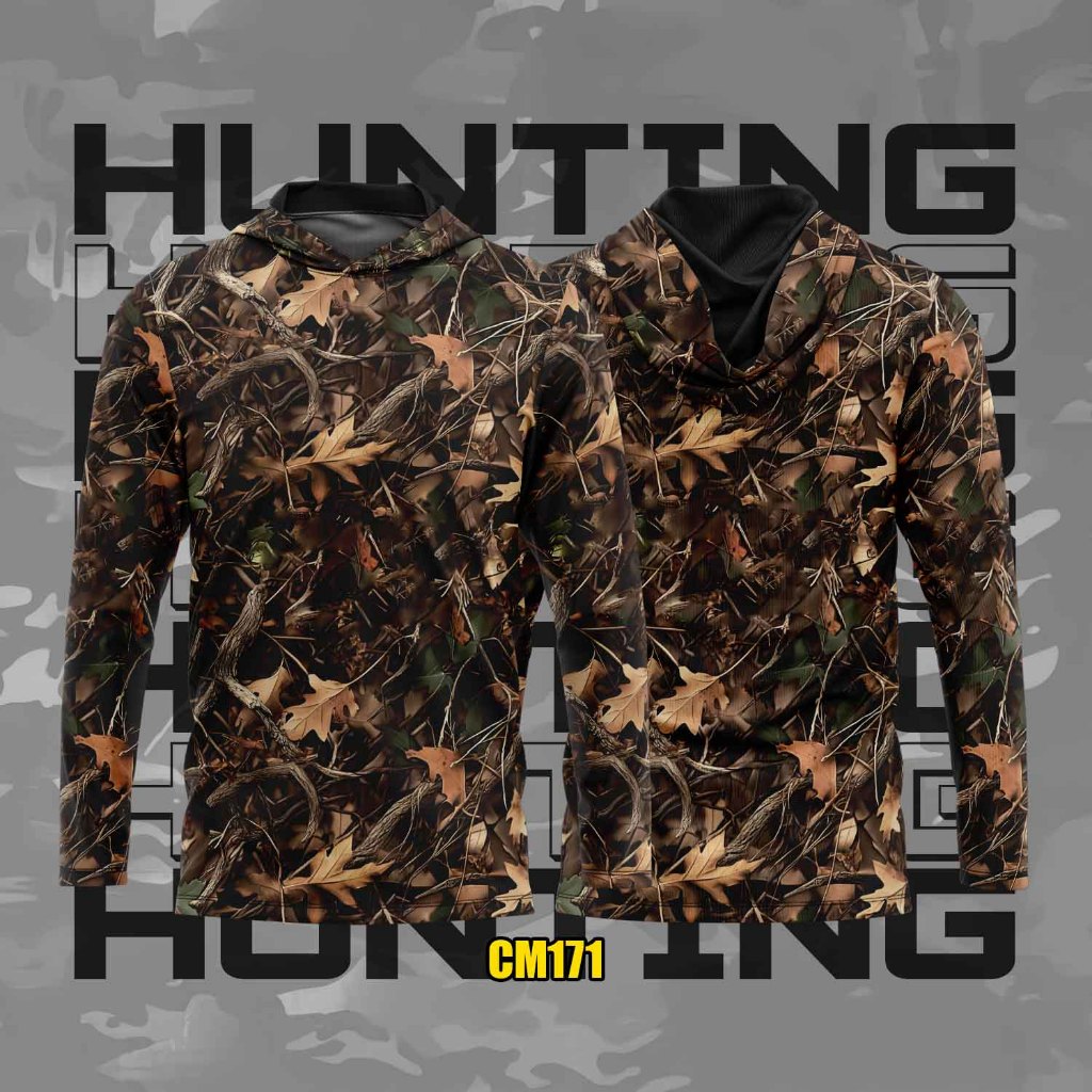 Jersey Camo Hunting Shooting_Baju Berburu Camo Premium Series CM171_Baju Camo Menembak Perbakin_Baju