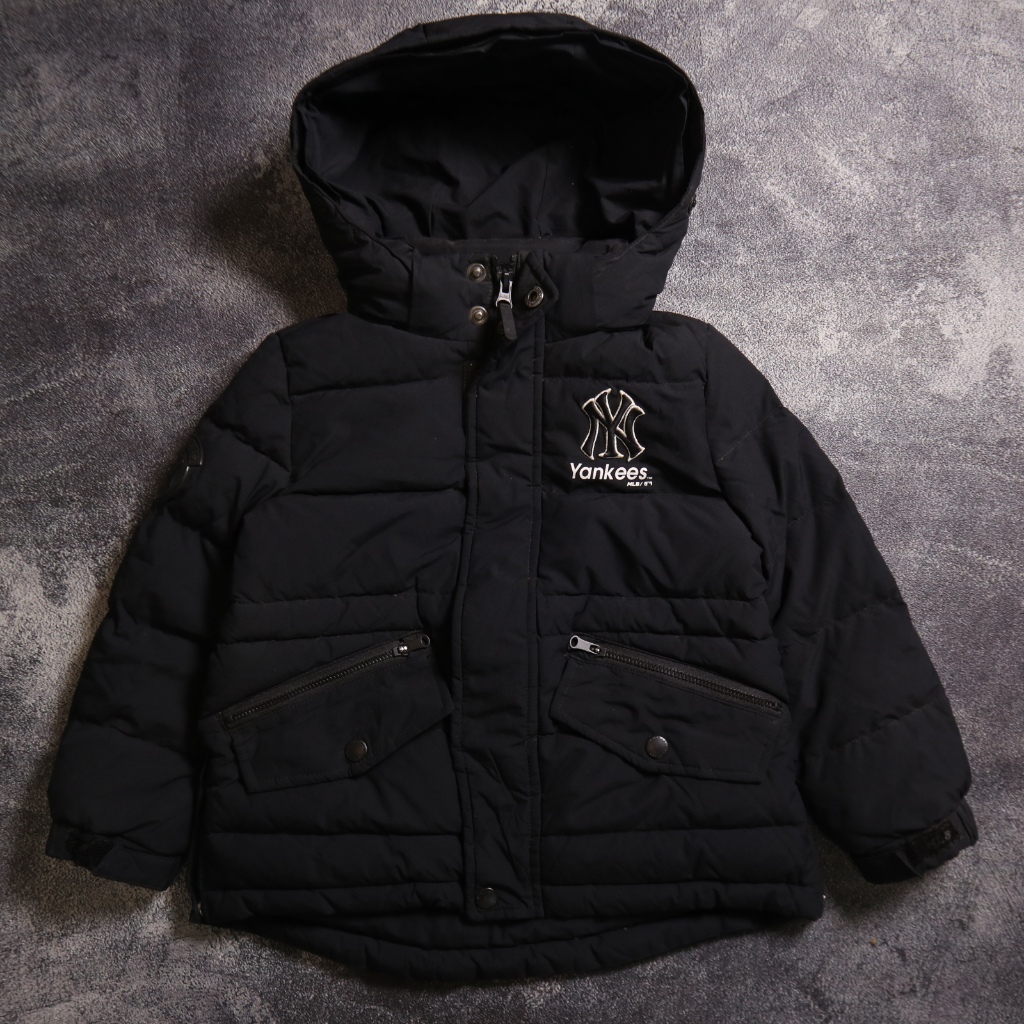 JAKET MLB NY YANKEES GOOSE DOWN PUFFER KIDS WINTER PARKA BULU ANGSA AN155 SIZE ANAK 105