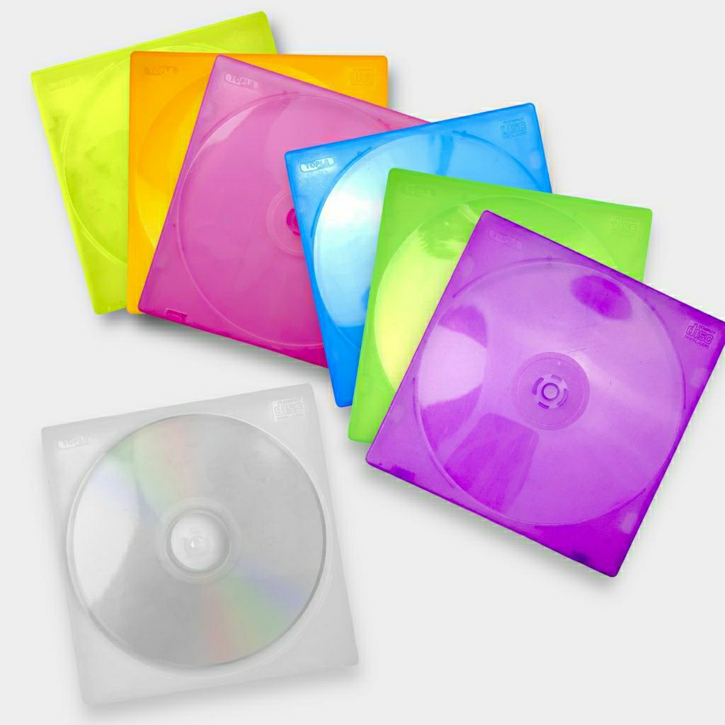 CASE CD DVD SINGLE BAHAN PLASTIK isi 10 pcs/CASING CD DVD/KOTAK CD DVD PLASTIK