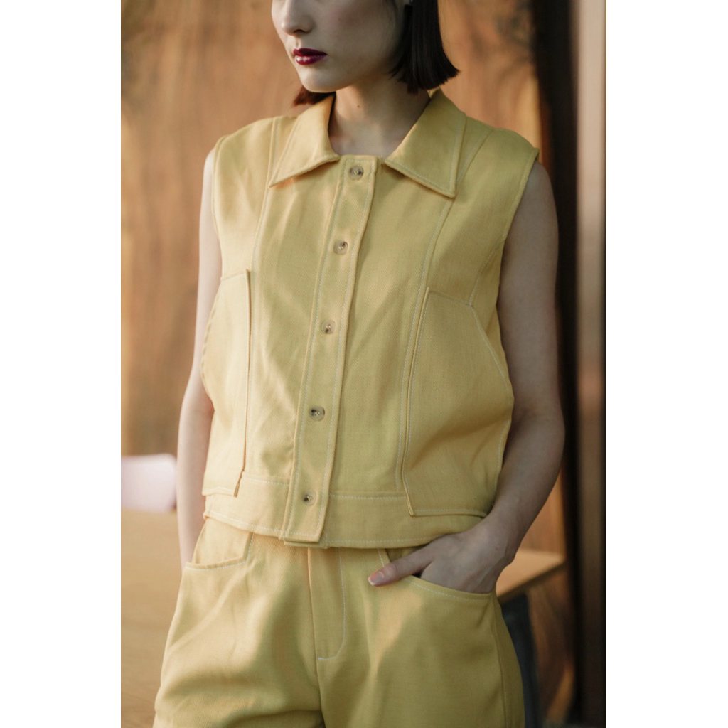 Maven Hera top in limoncello - preloved like new