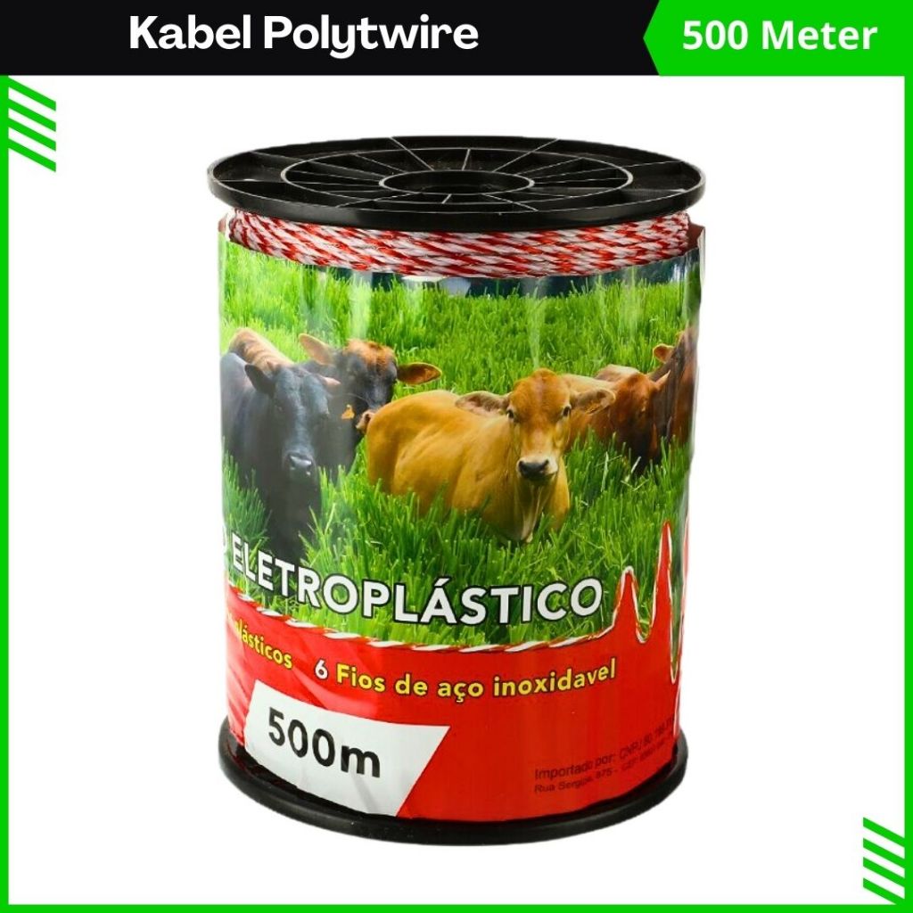 Kawat Listrik Polytwire diameter 2.5mm Kabel Kawat Serabut Pagar Listrik 500M