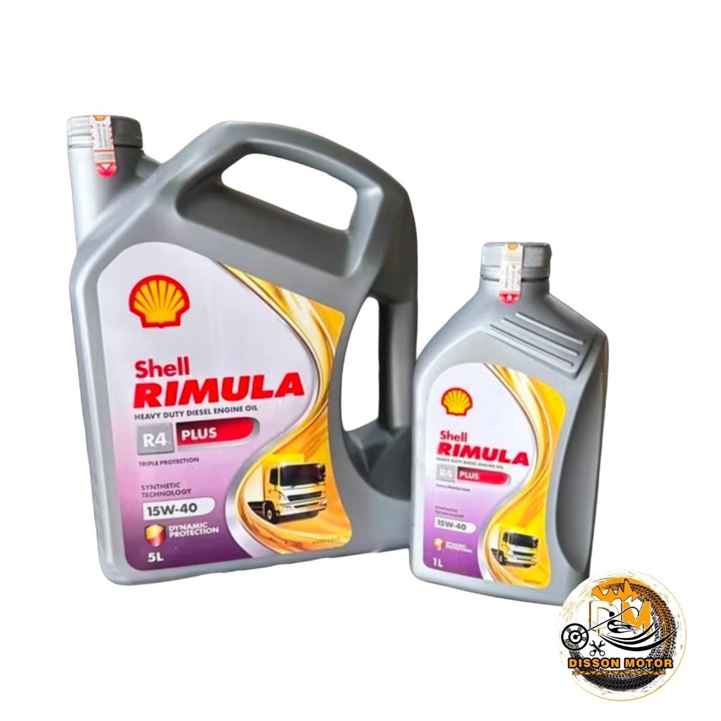 Shell Rimula R4 Plus 15W-40 1.Liter/5 Liter Oli Mesin  Shell Rimula Diesel