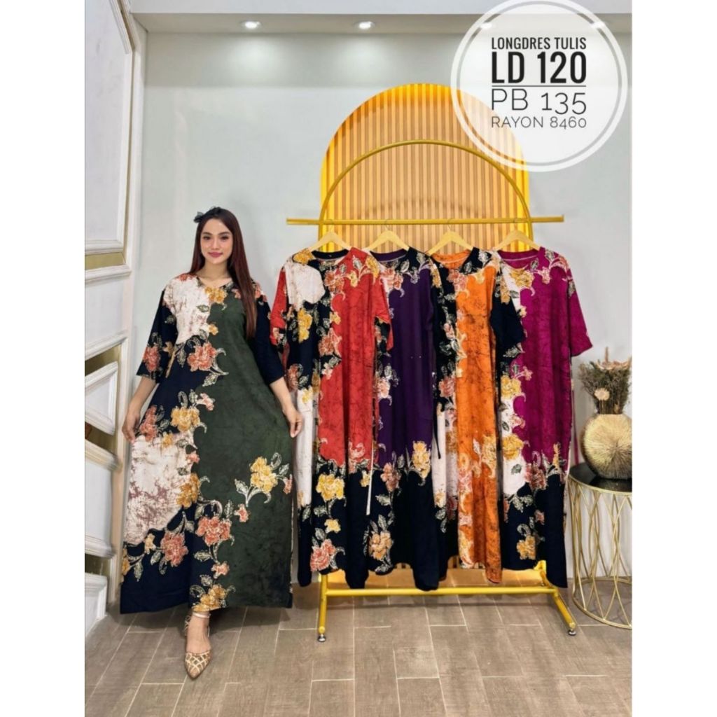 LONGDRESS BATIK TULIS BUSUI SANTUNG TEBAL PREMIUM