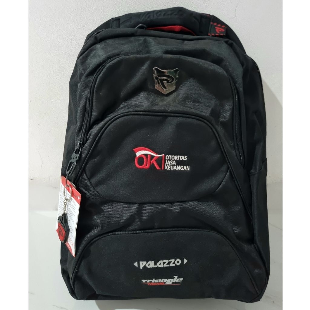 Tas Ransel Palazzo Original - Tas Ransel Kerja / Kuliah Palazzo Baru With Tag - Backpack Hitam Water