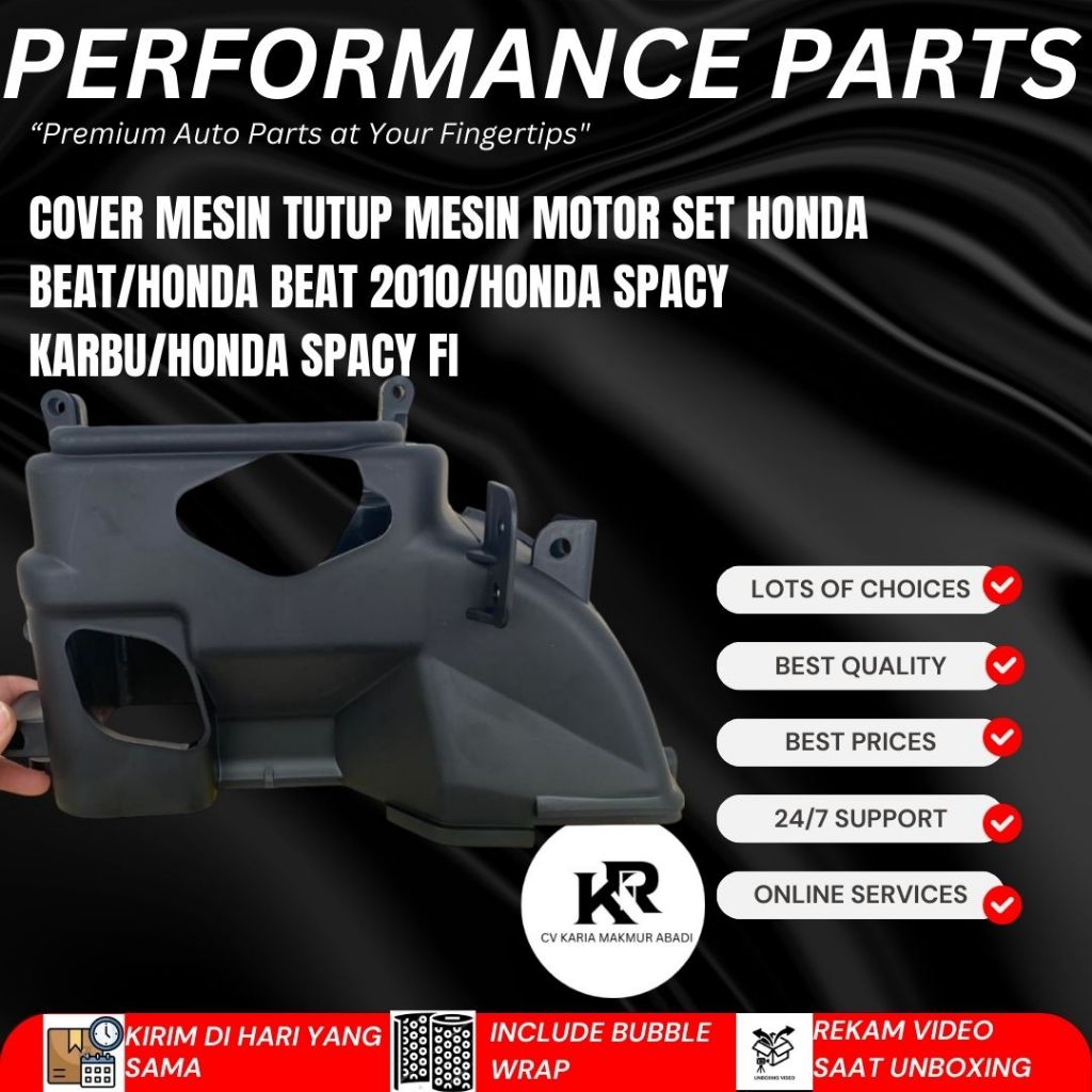 WIN COVER TUTUP MESIN MOTOR HONDA BEAT KARBU 2007 2008 2009 2010 2011 2012 HONDA SPACY KARBU