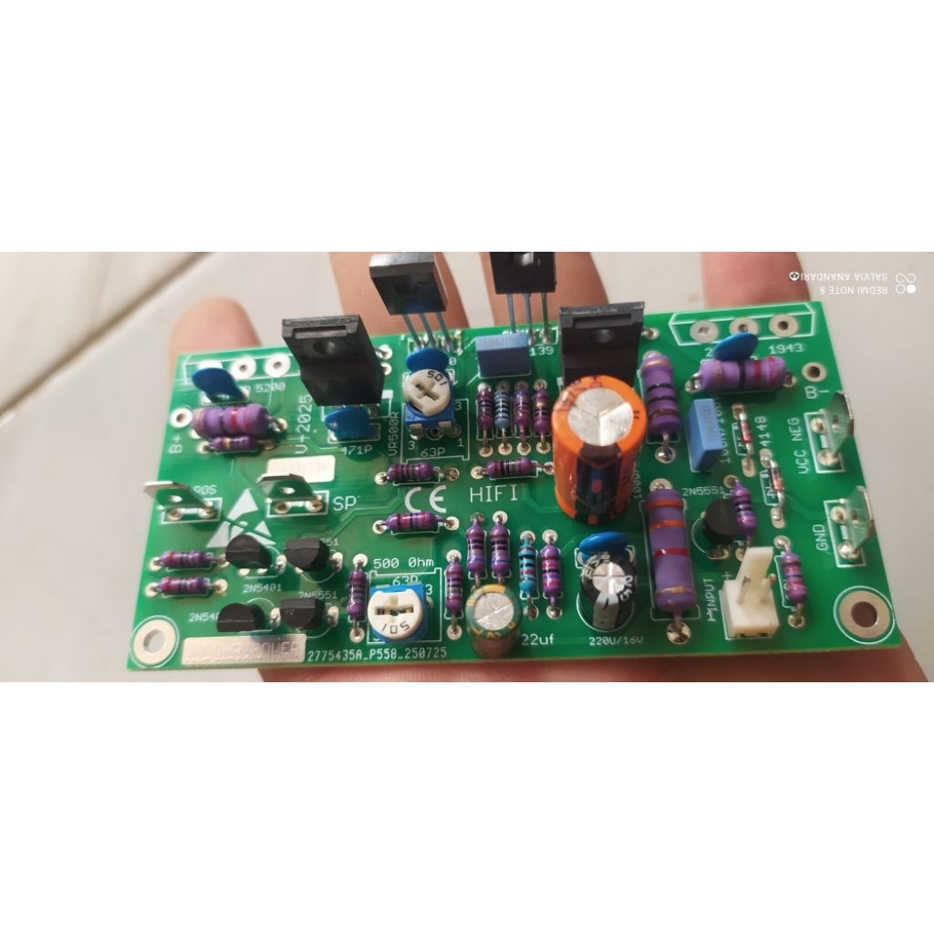 Kit ocl HIFI new by BANDAR POWER super jernih warna tergantung stok kadang warna PCB hijau