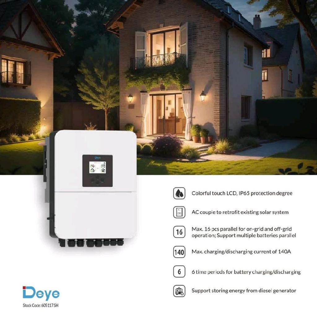 Deye Inverter Hybrid Offgrid Single Phase 1 Phase