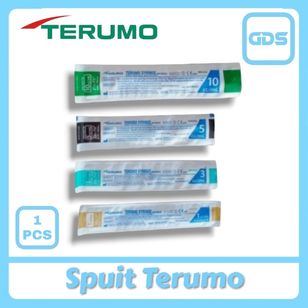 Spuit Terumo 1CC  Syringe Terumo With Needle 3CC 5CC 10CC  Suntikan Terumo 1CC