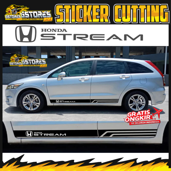 sticker honda stream striping honda stream