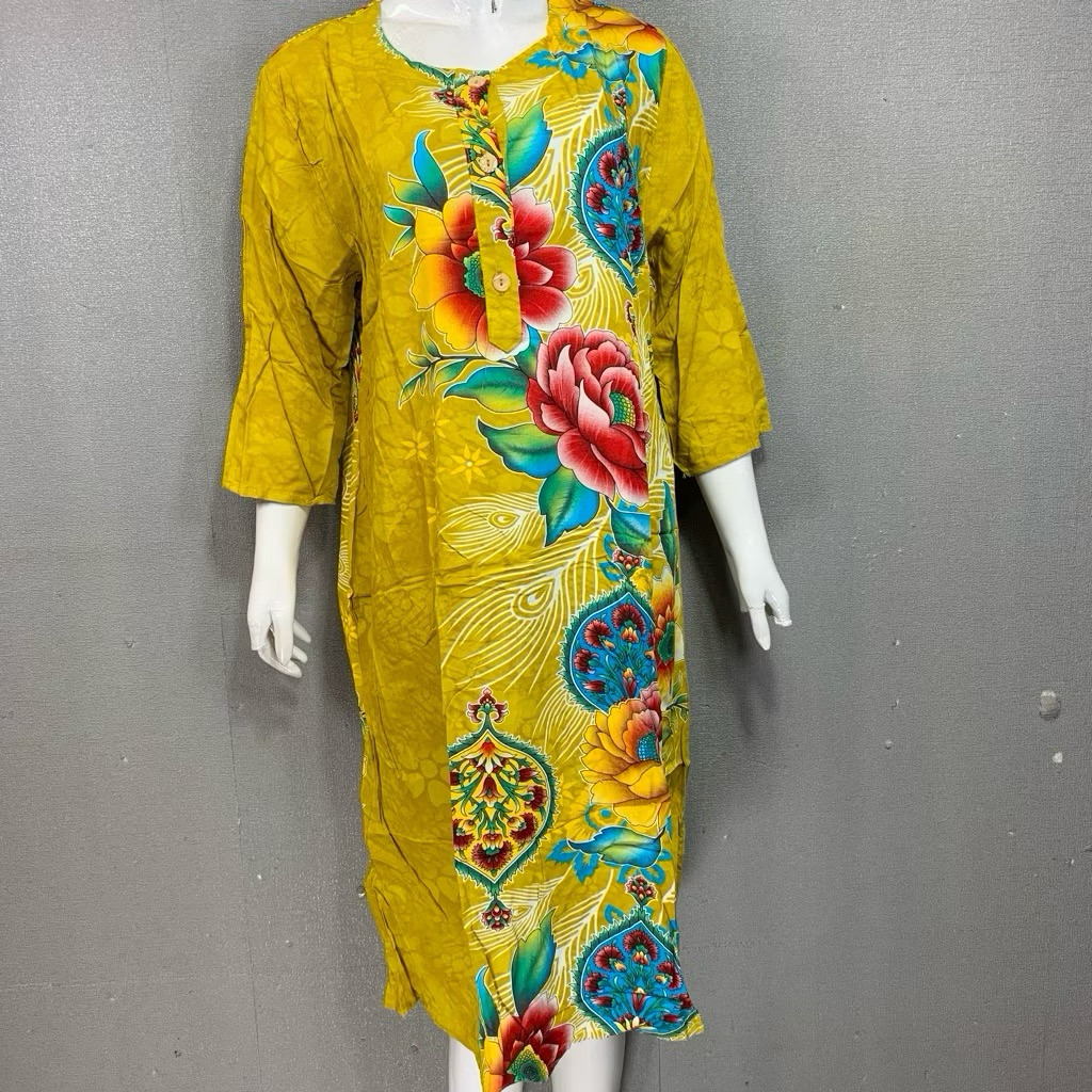 COD Kencana Ungu Daster Lengan 3/4 Kode 19 Lebel Biru | Batik Kencana Ungu | Daster Kencana Ungu