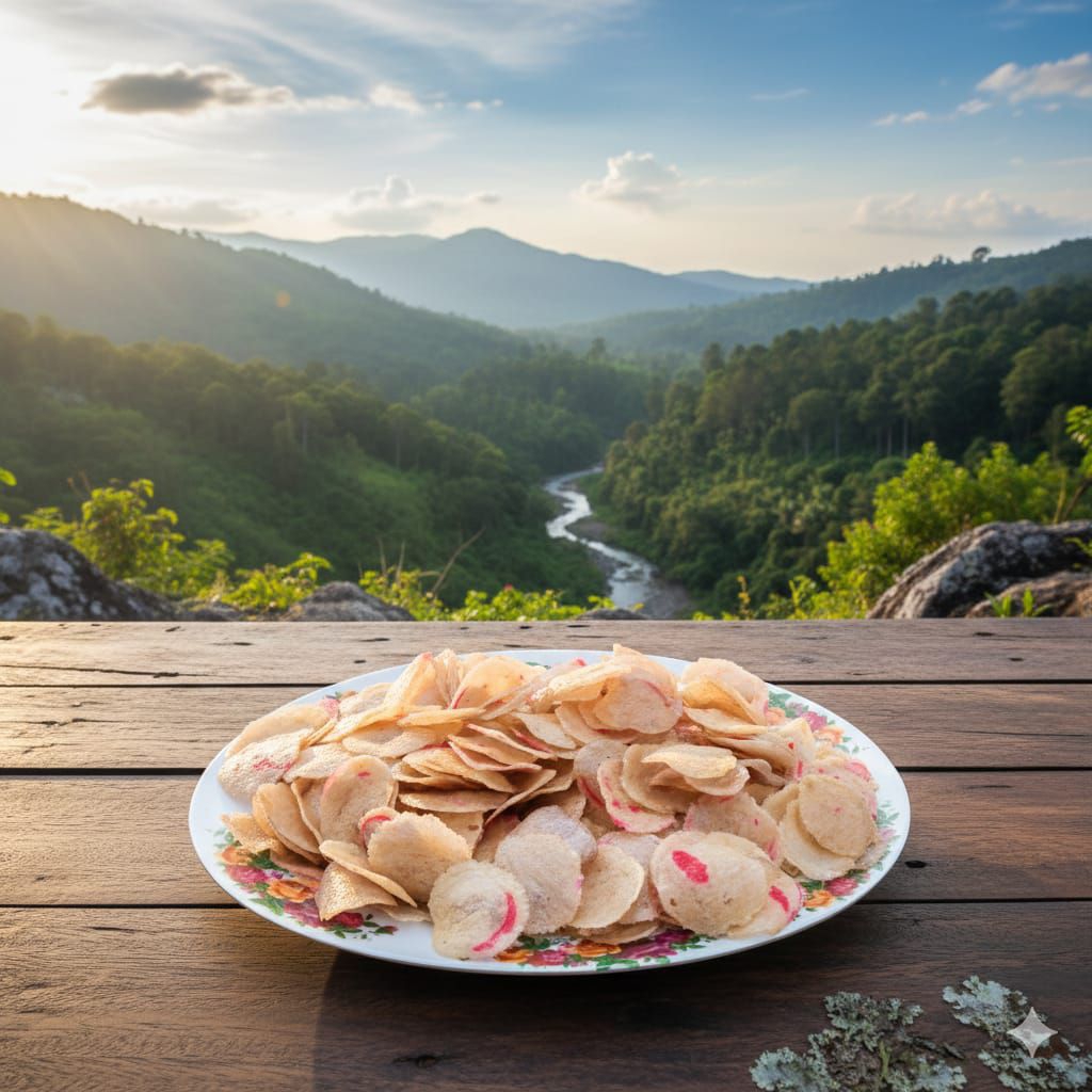Kerupuk Merah Putih Kerupuk iris 1kg