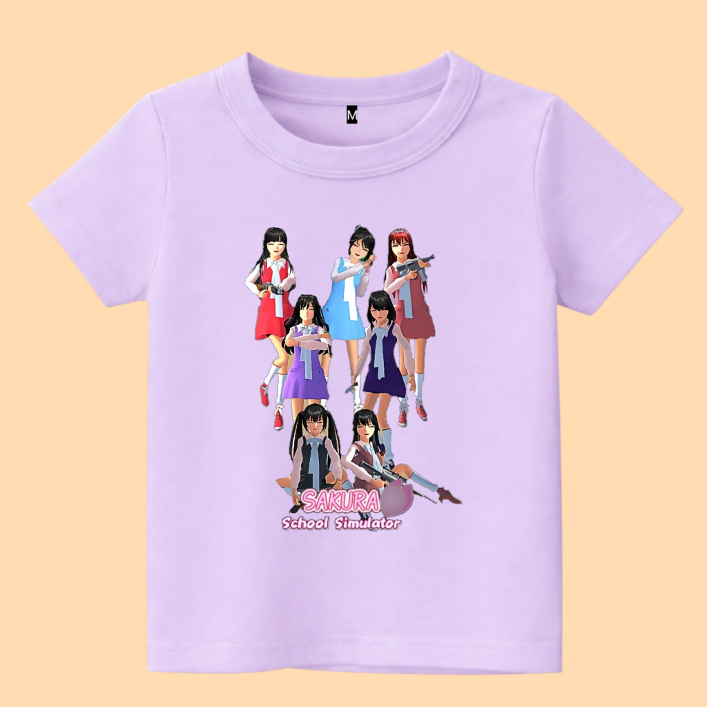 Baju kaos anak sakura school simulator