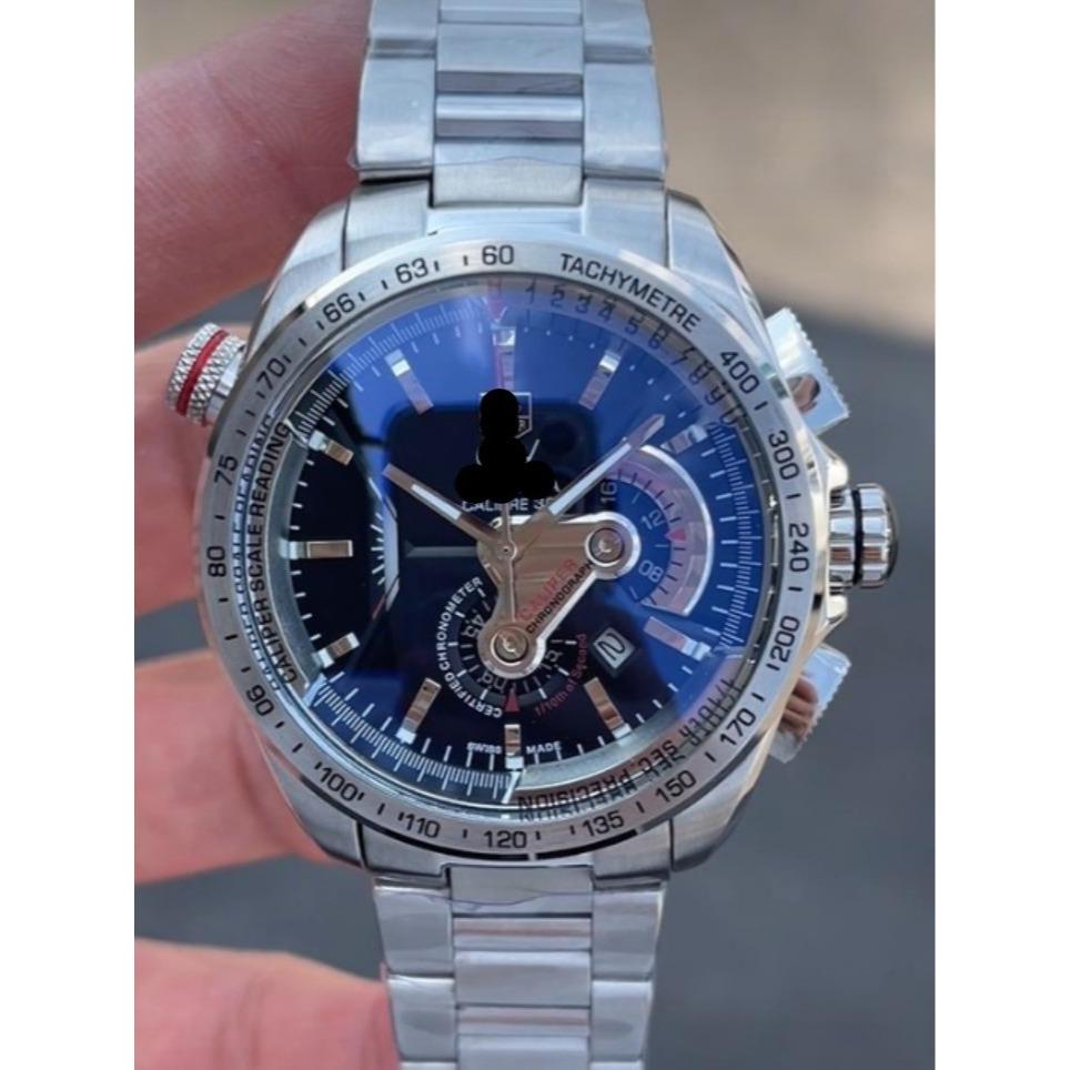 The Luxe Watch108 Jam Tangan Pria Mewah Grand Carrera Caliper Chronograph 34MM Quartz Men Watch