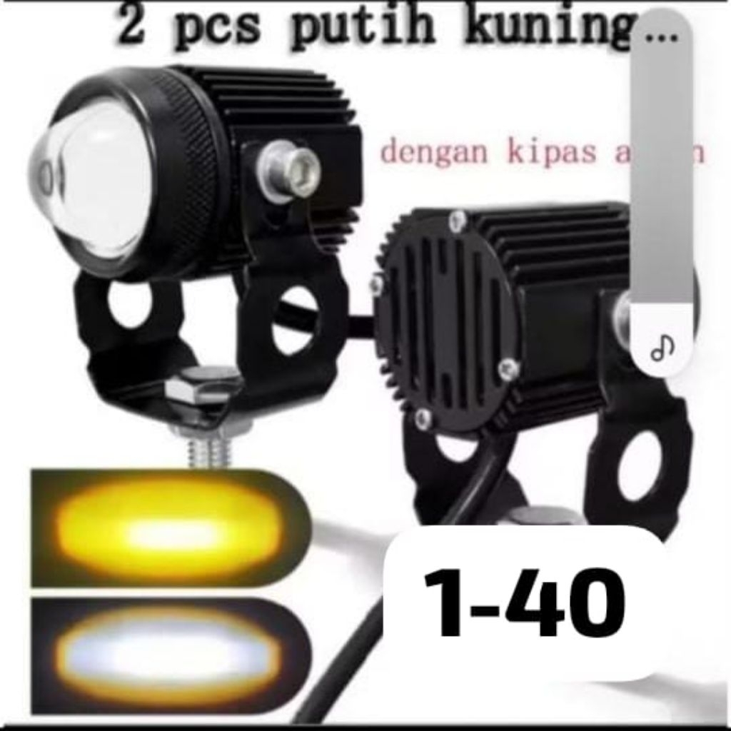 lampu sorot mobil 2 warna