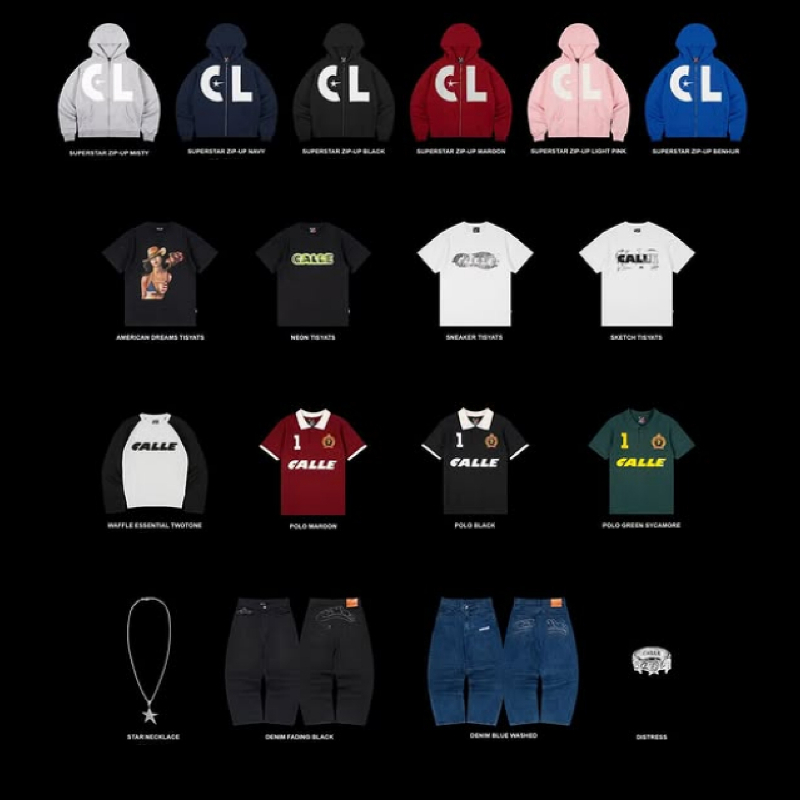 [ORIGINAL] CALLE DE LARACHE | KAOS CALLE | CALLE TSHIRT | ZIP UP CALLE | GAMIS CALLE | JUBAH CALLE |