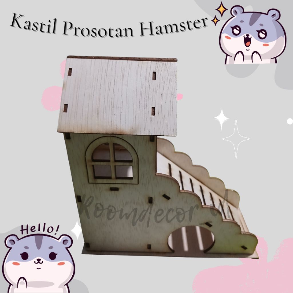 KASTIL PROSOTAN HAMSTER KAYU – CUTTING LASER