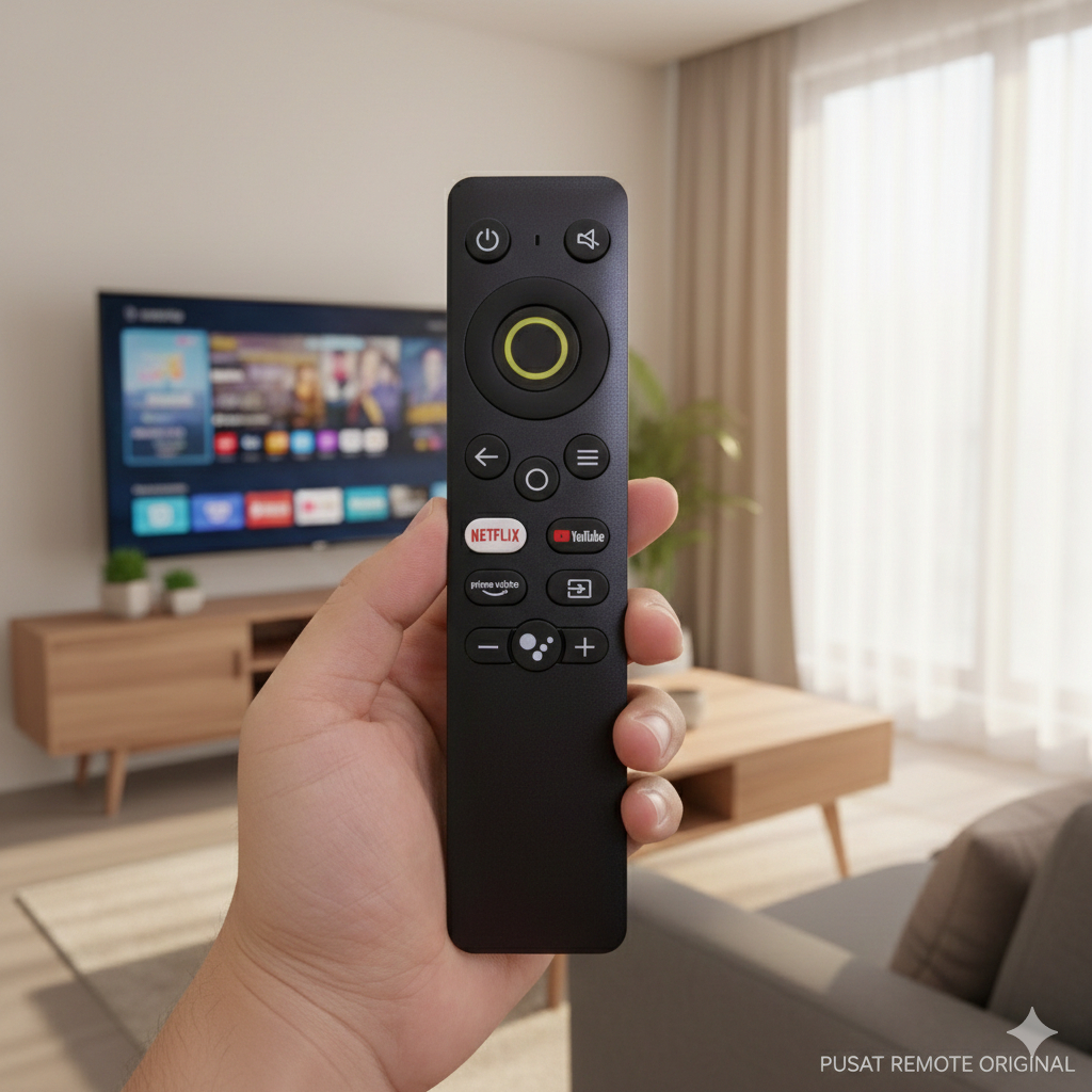 REMOTE REMOT SMART TV ANDROID STICK REALME RILME LED SEPERTI ORIGINAL