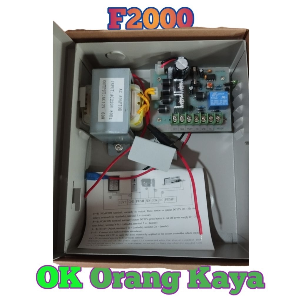 Power Supply CCTV UPS 12V 5A Travo