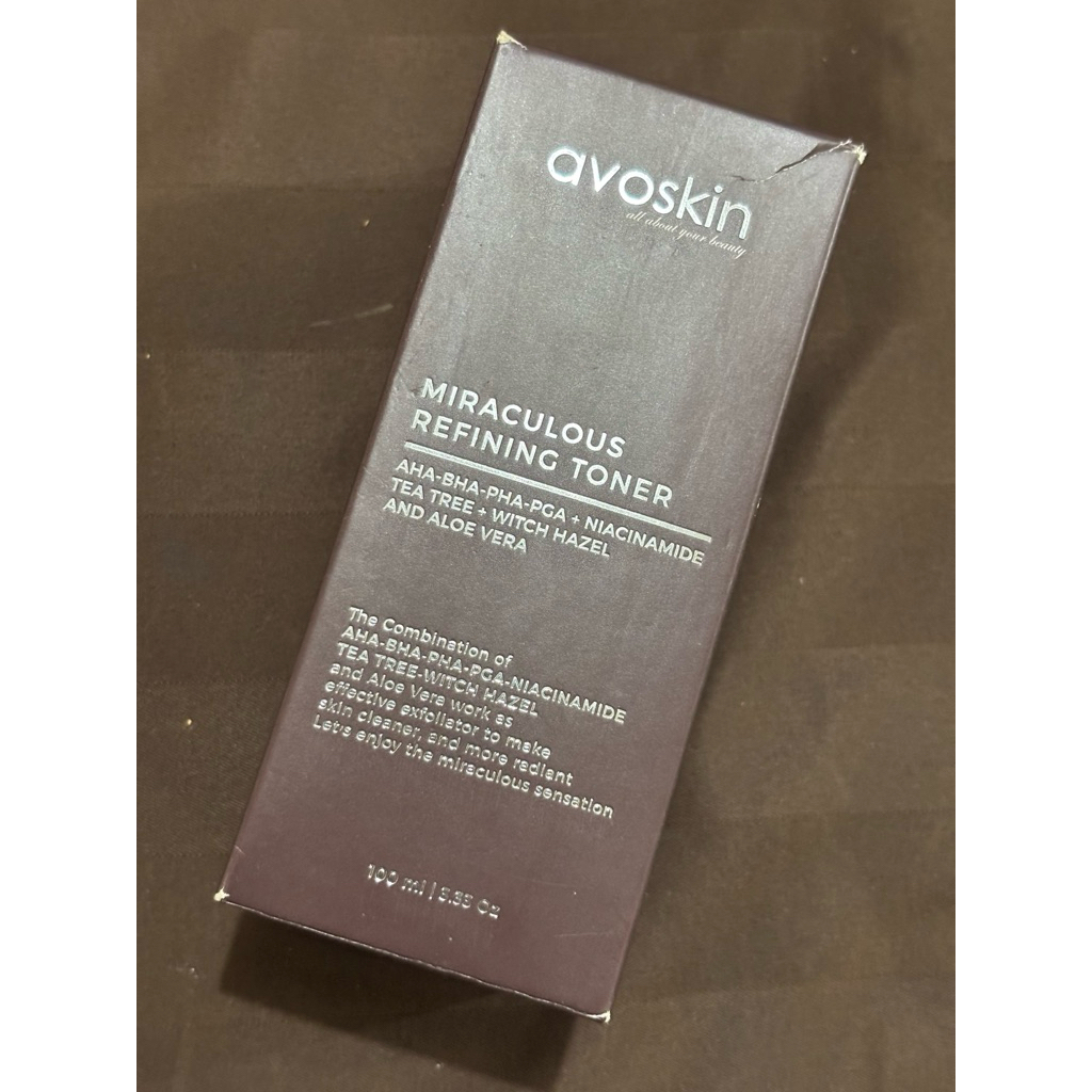 preloved avoskin miraculous refining toner