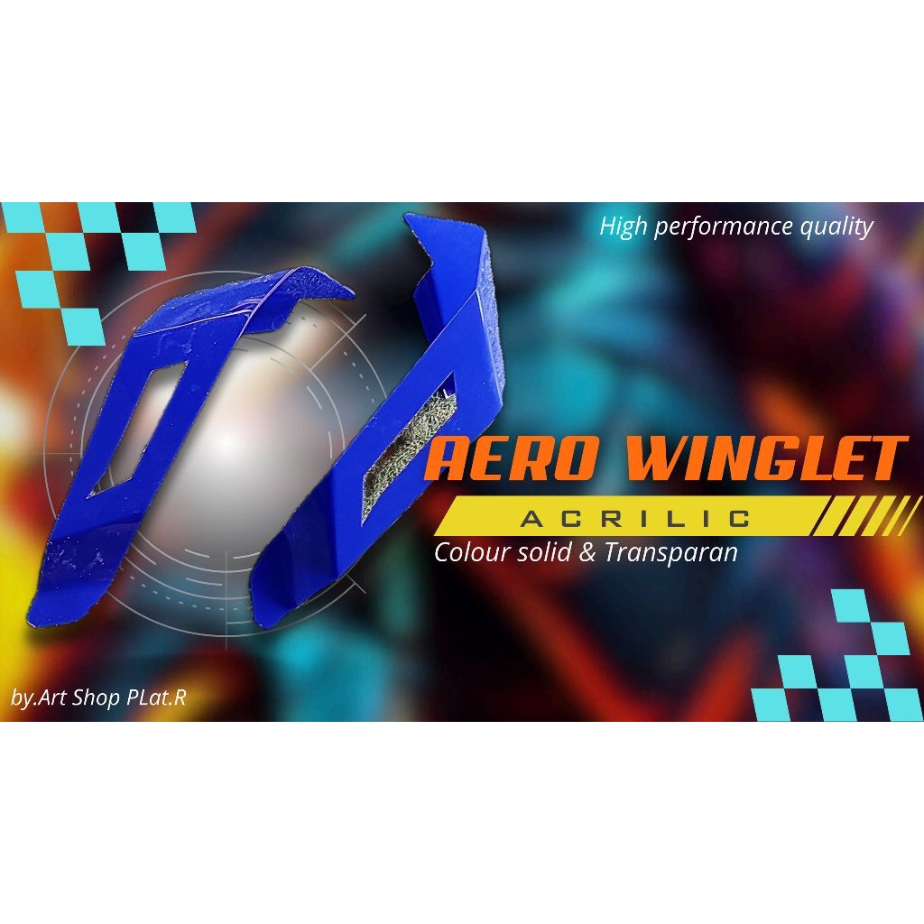 Aero Winglet Acrilic R15 V3,Aerox,Ninja 250 Fi,cbr