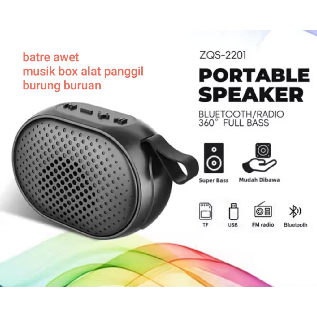 alat pemanggil suara buruan speaker bluetooth awet batre 9 jam musikbox tahan lama suara kencang jer
