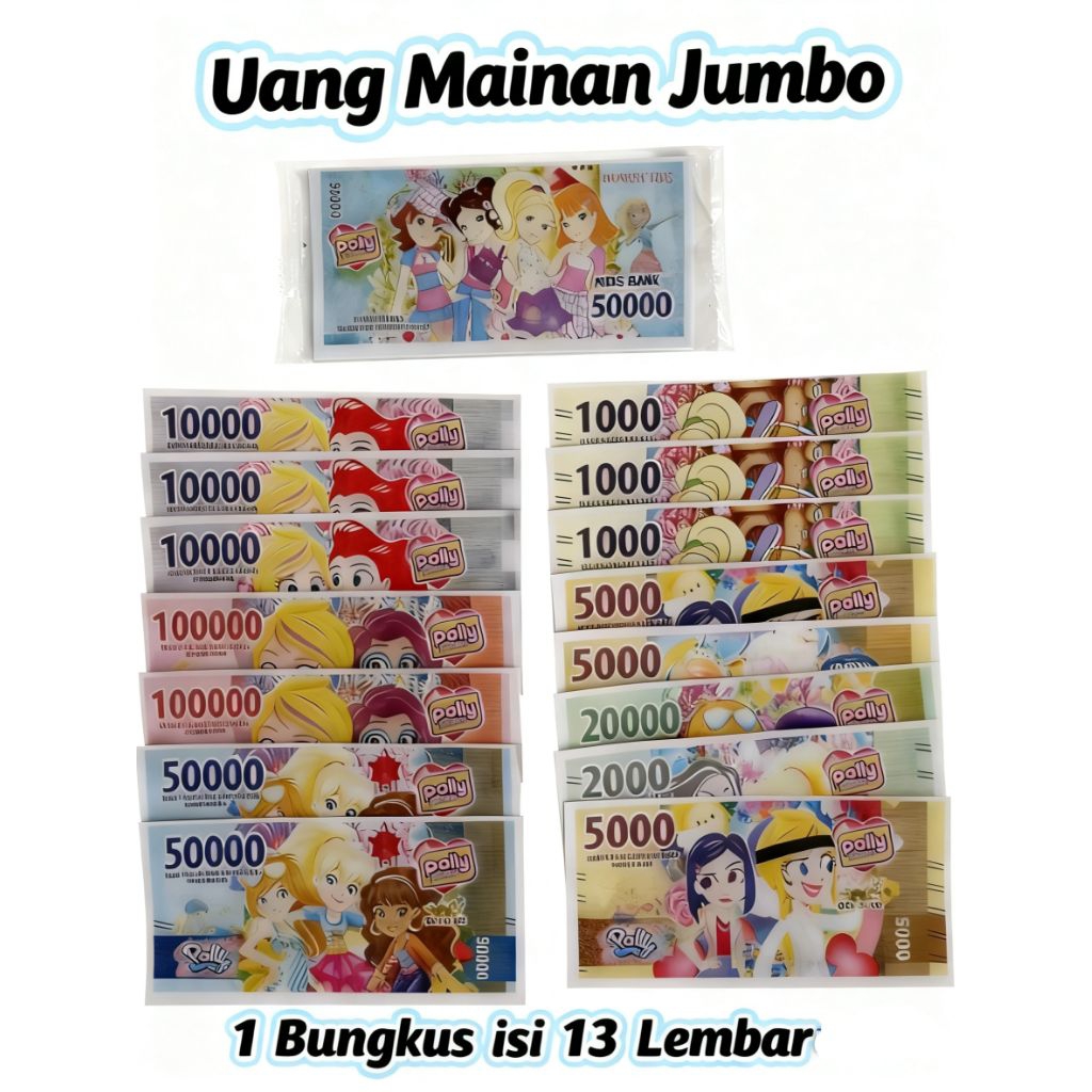 Uang uangan lucu  uang mainan mainan uang uangan anak / mainan tradisionalMainan viral mainan anak-a