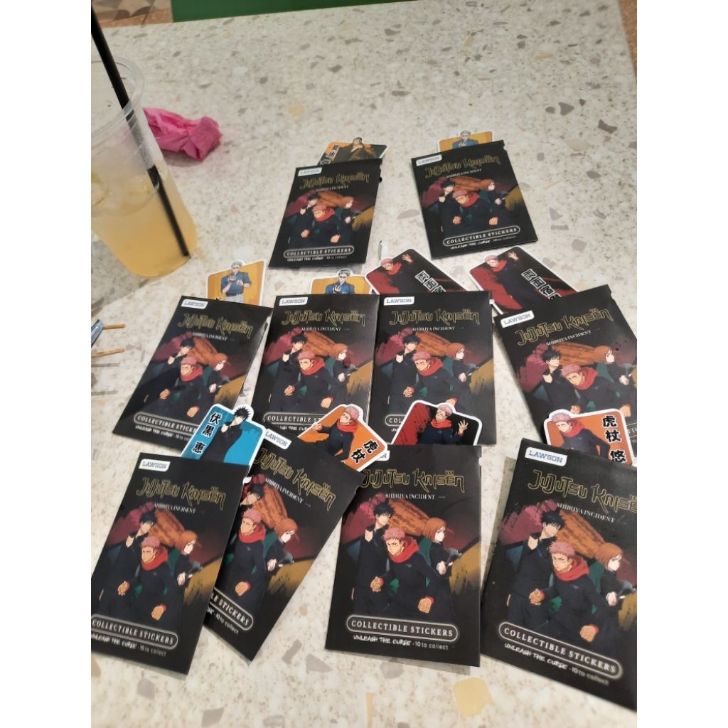 Jujutsu Kaisen Collectible Stickers Lawson Shibuya Incident