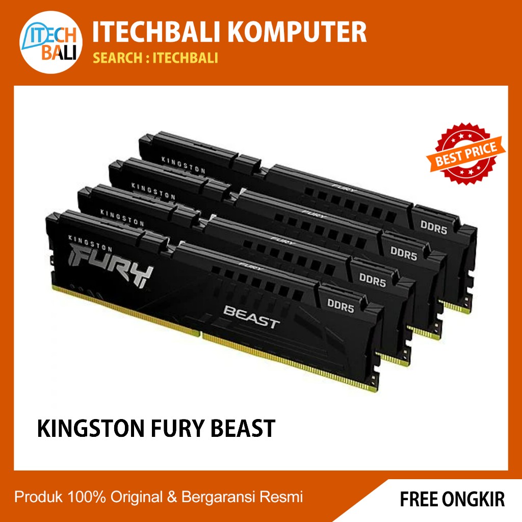 RAM DDR5 Kingston Fury Beast 8GB / 16GB / 32GB