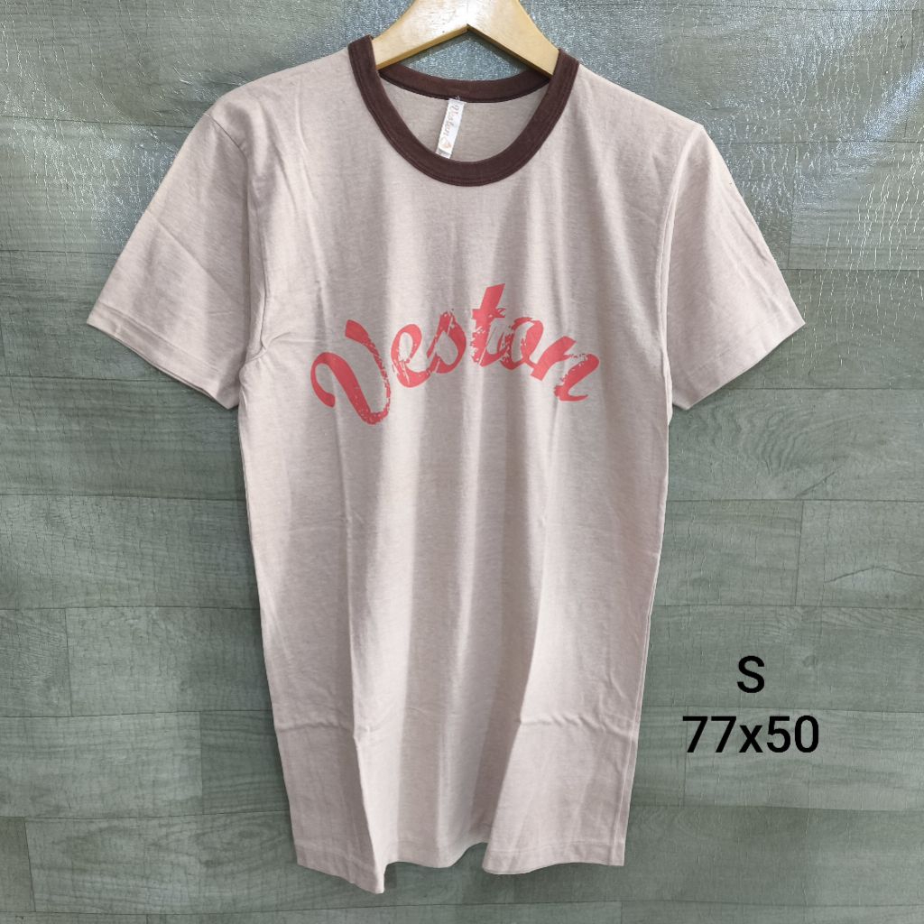 Kaos T-Shirt Tunik Veston Single Stitch