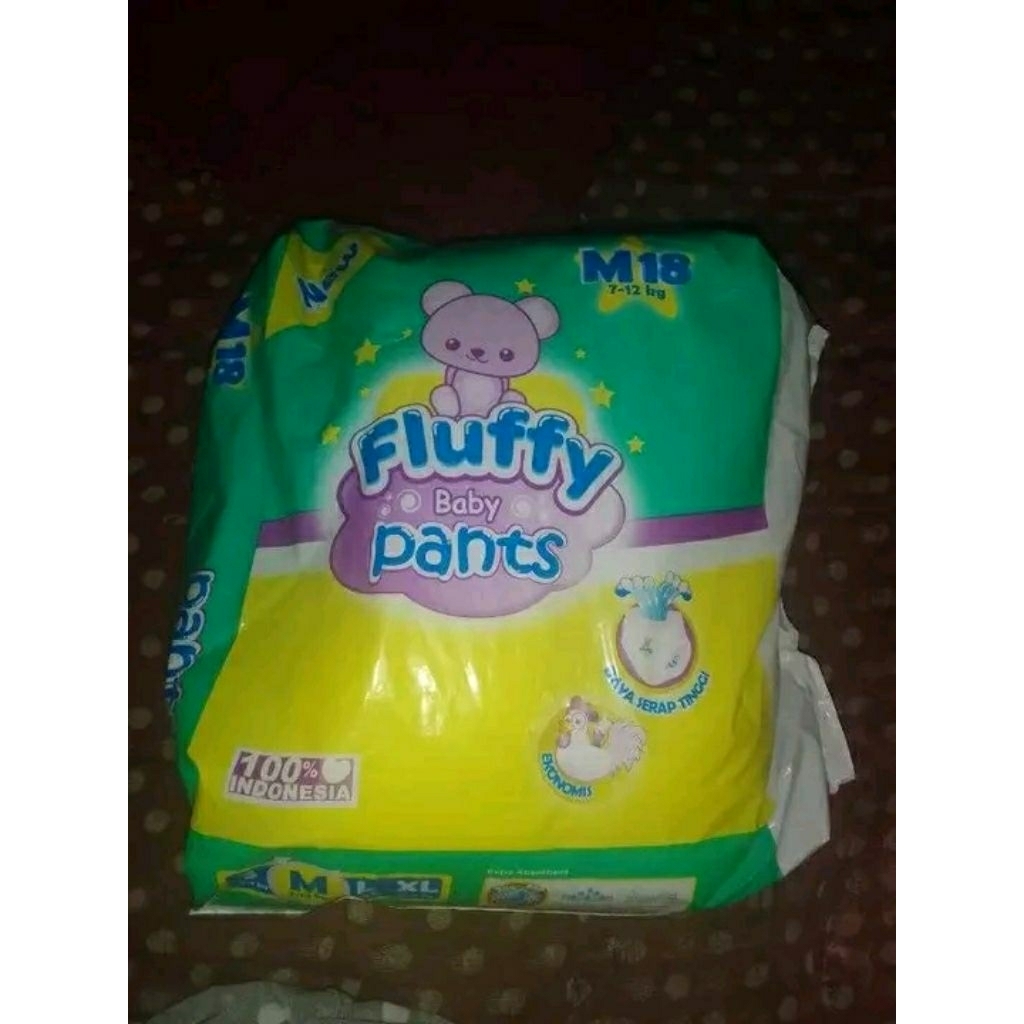 popok bayi || pampers bayi tipe celana Fluffy pants M8 M18 termurah || jawa tengah