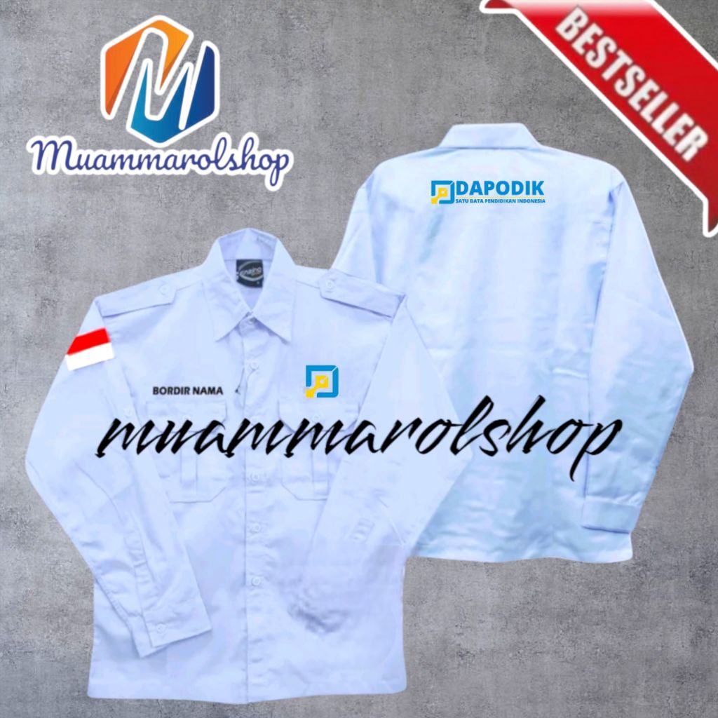 kemeja seragam dapodik kemeja dapodik