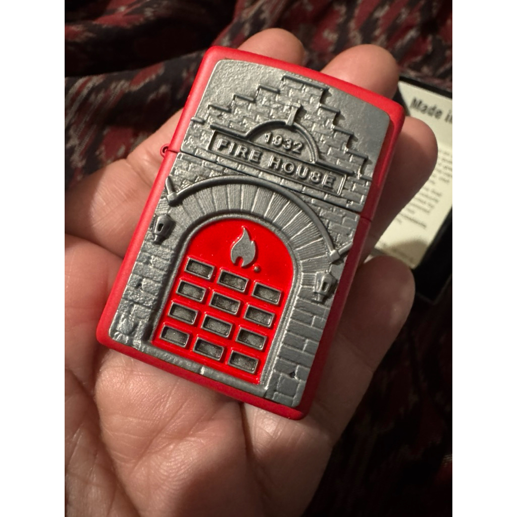 Zippo Rare Items Fire House Emblem 1932 New Original Autentic Zippo