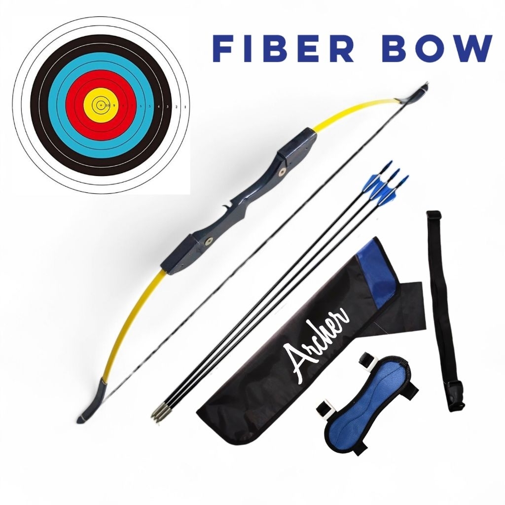 panah anak TK bahan Fiber busur panahan