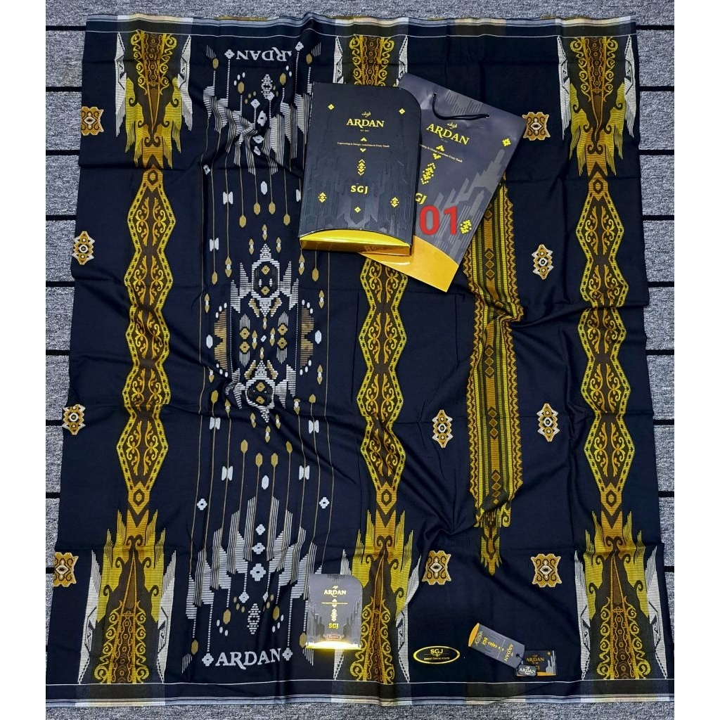 SARUNG ARDAN SGJ GOLD TERBARU MOTIF SONGKET