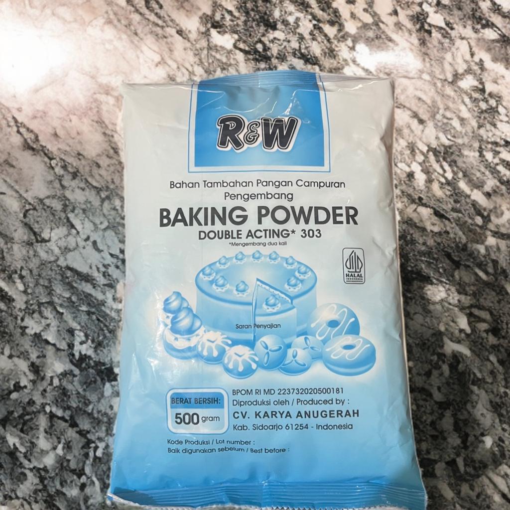 Baking powder R&W RW 0,5kg merk Rajawali DA 303 Double Acting
