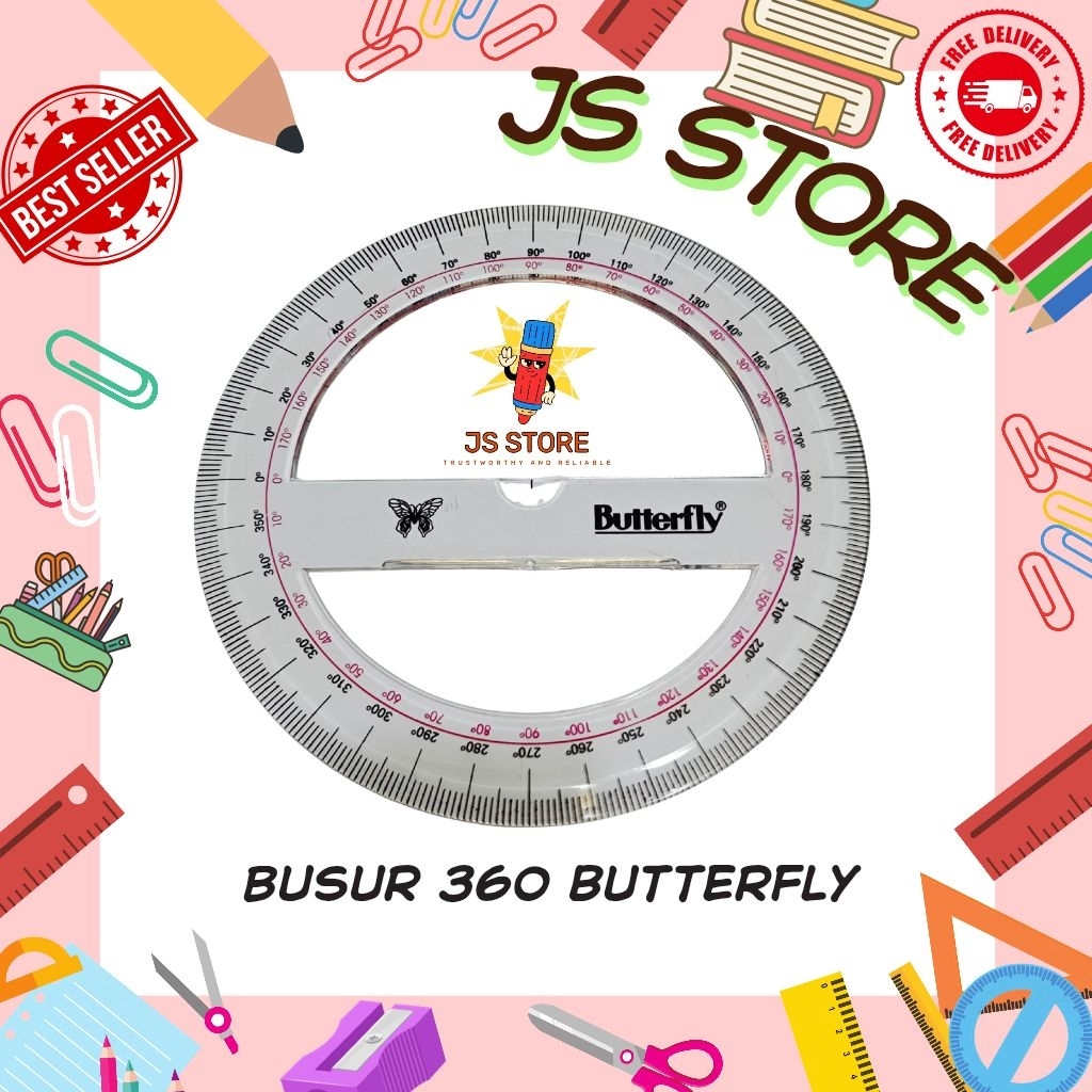 Busur 360 Derajat Butterfly