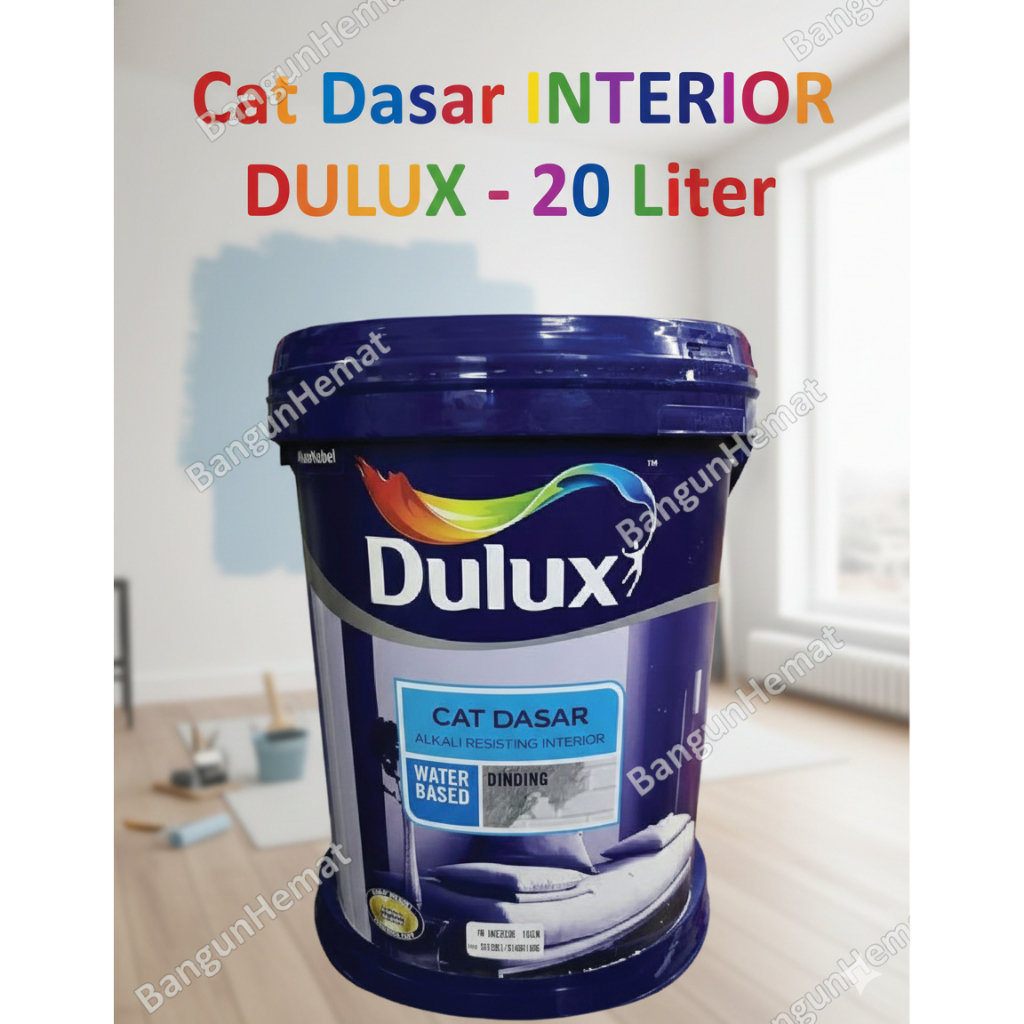 Dulux Cat Dasar Interior Alkali Resisting 20 Liter - Cat Dasar Tembok Anti Lembap & Alkali