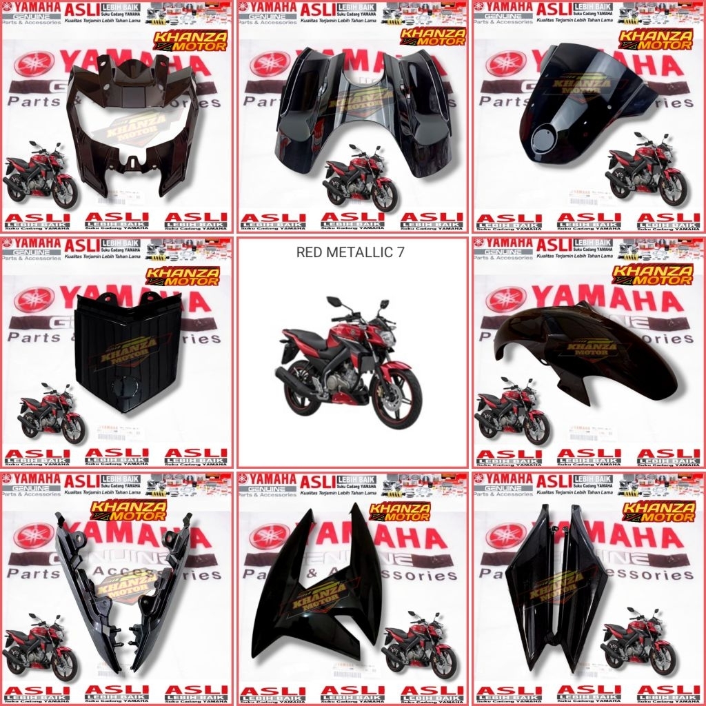 0BODY BODY HALUS VIXION NEW NVA 2015-2016 ADVANCE ORIGINAL YAMAHA Satuan hitam