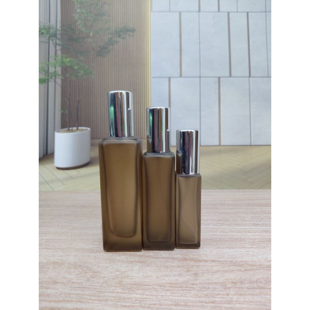 Botol Spray Kaca Kotak Tebal Vial Parfum Mini 5 ML, 15 ML, 30 ML