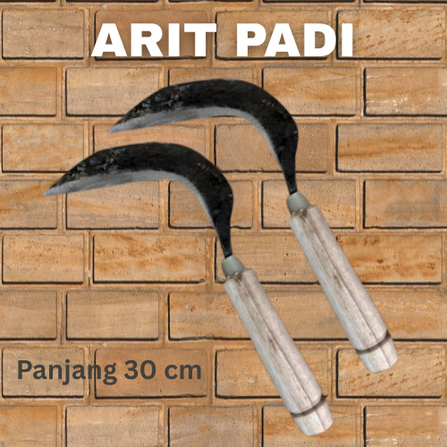 Arit Kecil Bahan Baja Super Tajam Arit Potong Padi dan Rumput