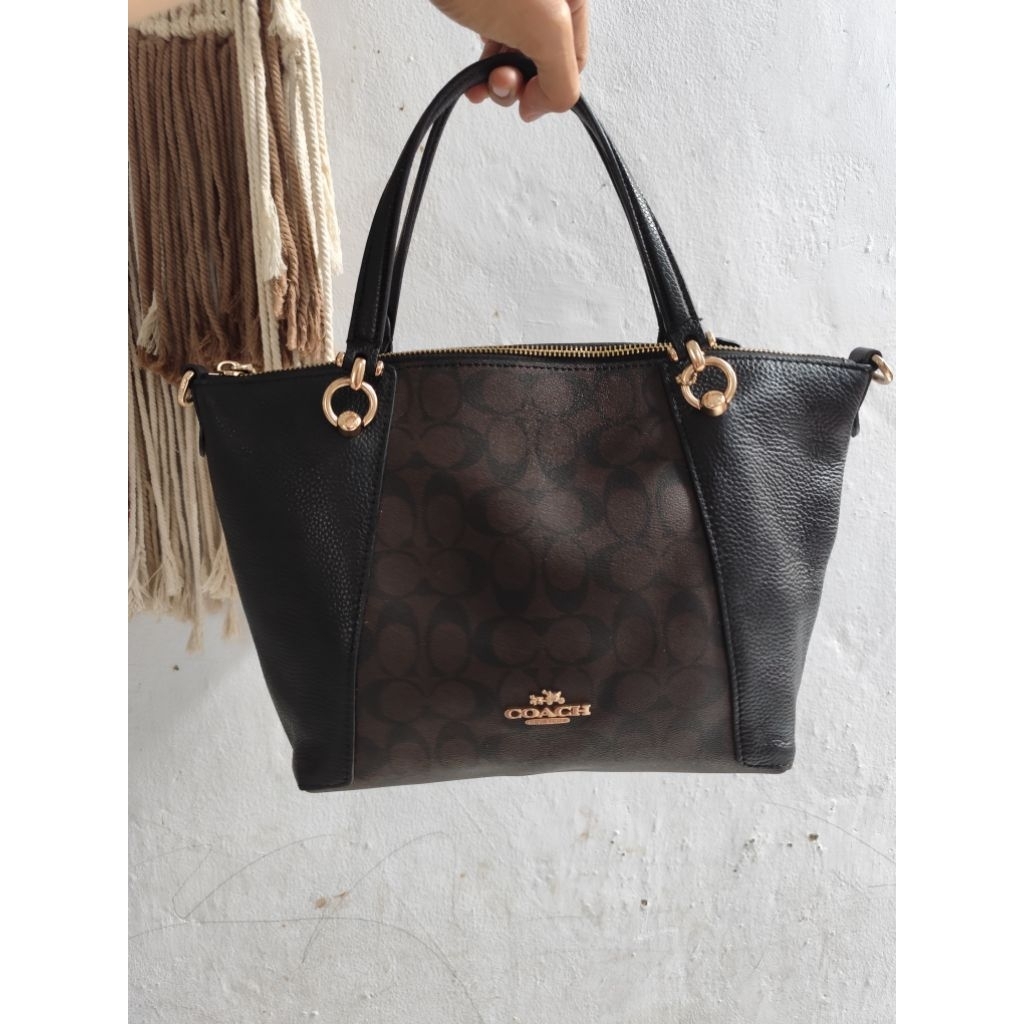 Tas Coach Kacey Satchel Signature Preloved