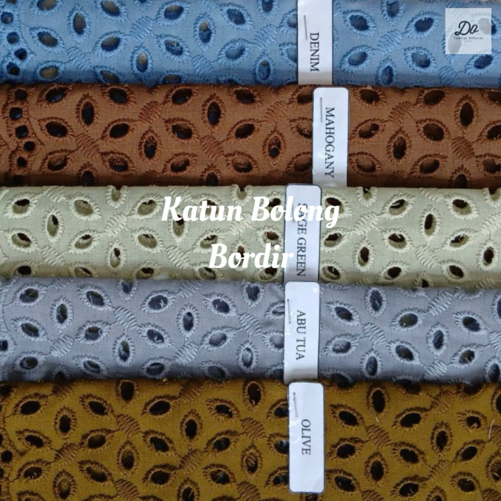 KAIN KATBOL KATUN BOLONG COTTON EMBROIDERY