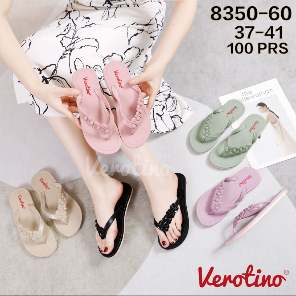 VEROTINO Sandal Jepit Jelly Wanita Dewasa Sendal Teplek Tipis Perempuan Murah