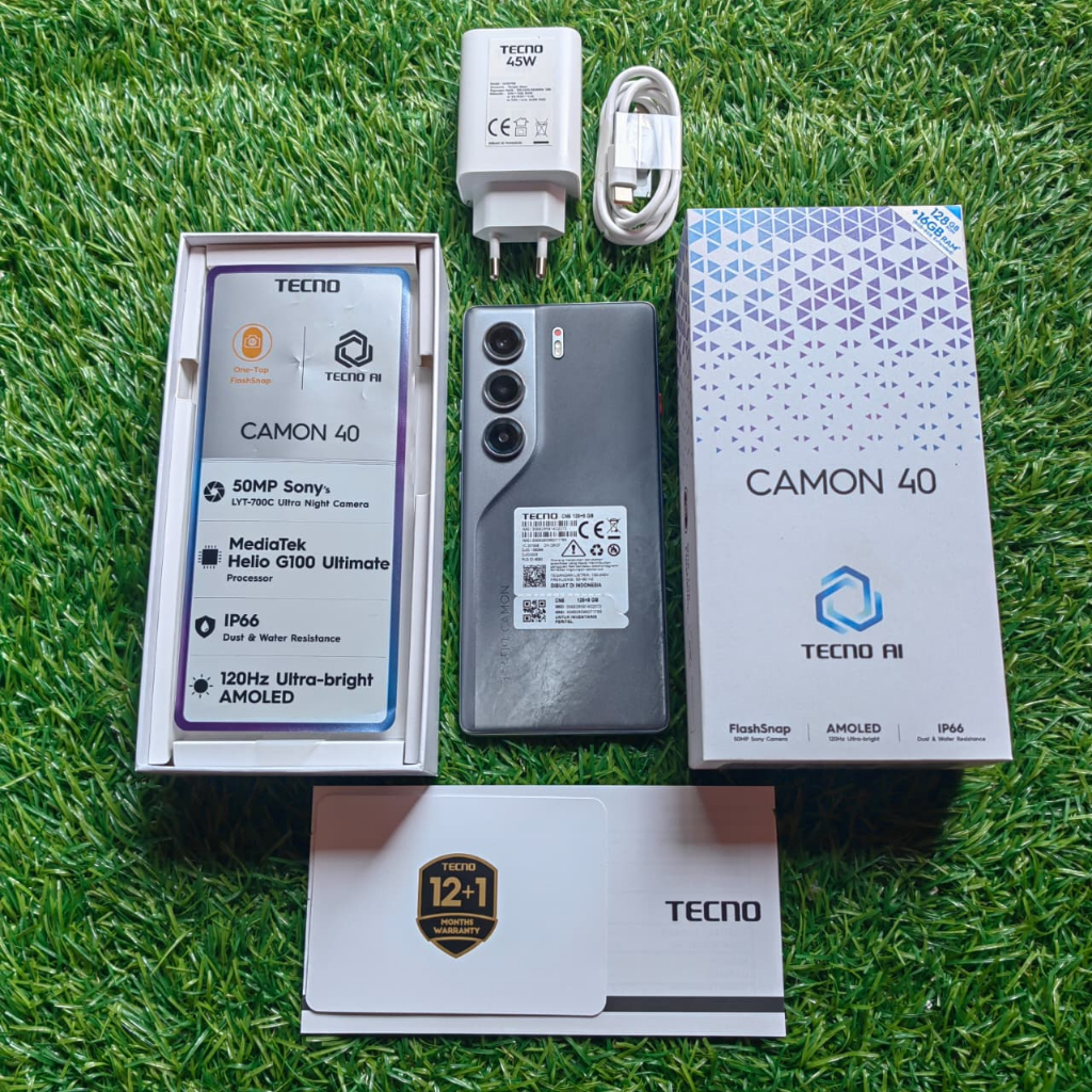 TECNO CAMON 40 SECOND 8/128GB & 8/256GB HP SECOND HP SEKEN HP BEKAS HP MURAH