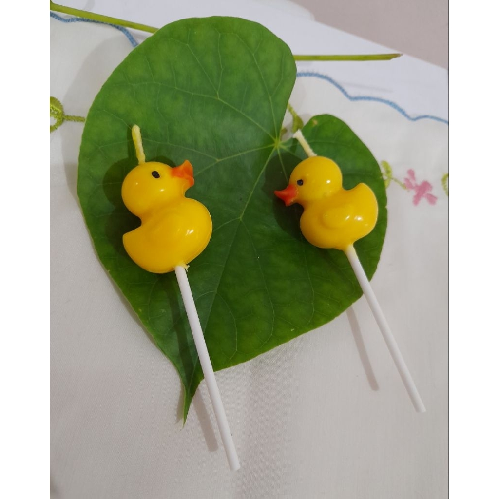 Lilin Bebek Topper ulang tahun | Duck Candle dekorasi kue