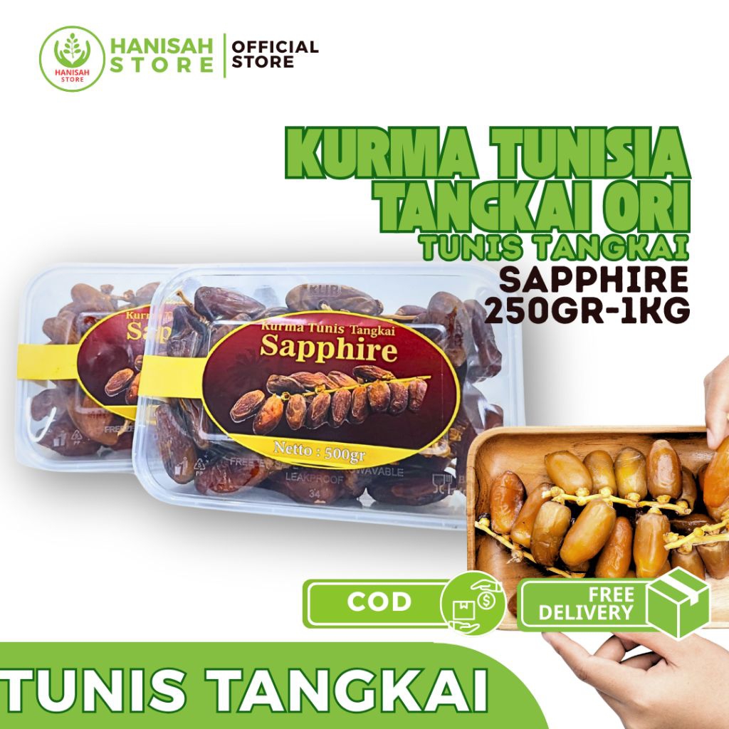 KURMA TUNISIA SAPPHIRE TANGKAI || Hanisahstore