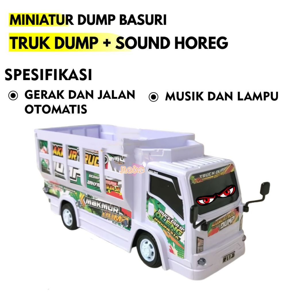 Miniatur Truk Oleng Bisa Goyang Anti Remuk Plastik Lampu Musik Anak