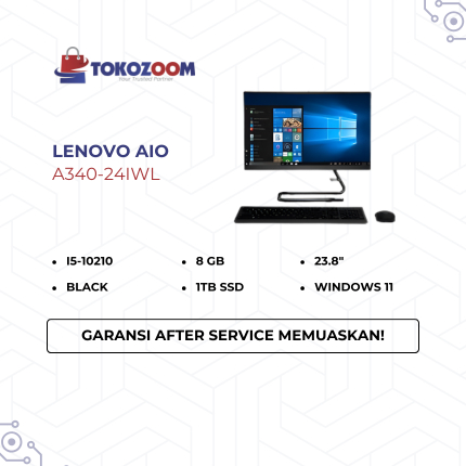 LENOVO AIO A340-24IWL/I5-10210/8GB/SSD-1TB/WIN11